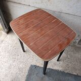 Table basse d'appoint bois formica vintage