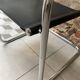 Chrome and black leather armchair type B34