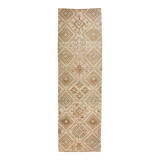 3x9 Brown Cream Classic Persian Runner Rug, 87x283Cm