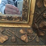 Mirror in gilded wood 66 x 50 cm