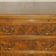 1940s vintage walnut commode with butler's serving tray.
