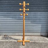 1970s pine coat rack