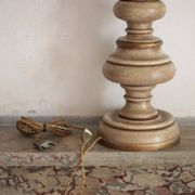 Vintage turned wood lamp, table lamp, lamp to place, Florentine lamp.