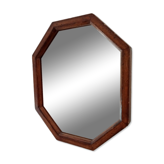 Vintage Italian octagonal mirror from the 70s 47*40cm