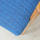 Pair of blue armchairs by Jiri Jiroutek for Interier Praha, 1960