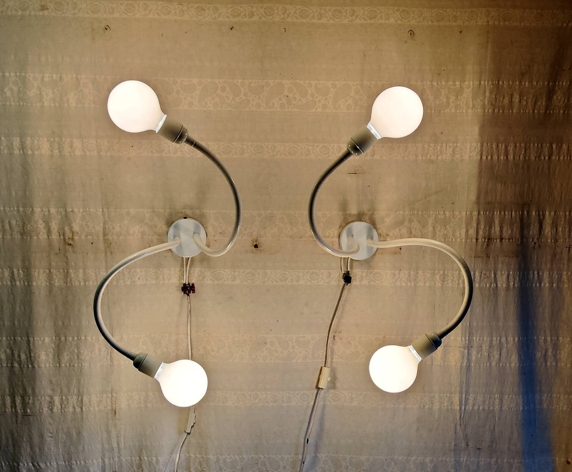 XL double articulated wall lights design Space-age - 1970s