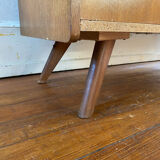 Scandinavian chest of drawers with vintage 70s compass legs.