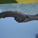 Brass peacock sculpture