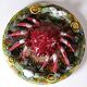 Vintage trompe-l'œil crab barbotine plate Caldas da Rainha Portugal