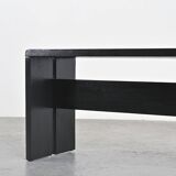 Solid pine bench, Les Arcs, circa 1973