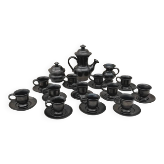 Coffee service by Jean Marais in ceramic, France 1960.