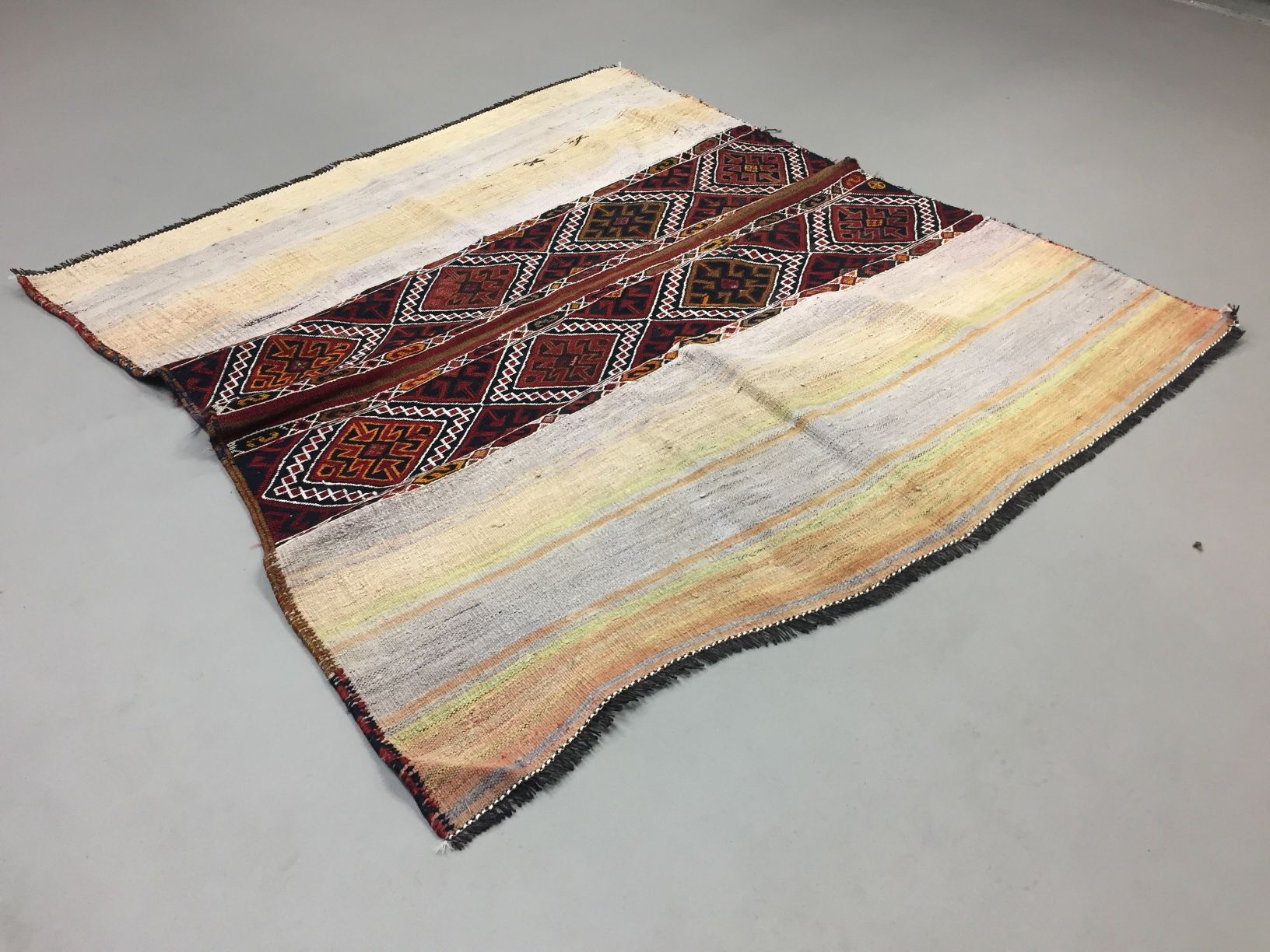 Turkish kilim 135x120 cm square tribal