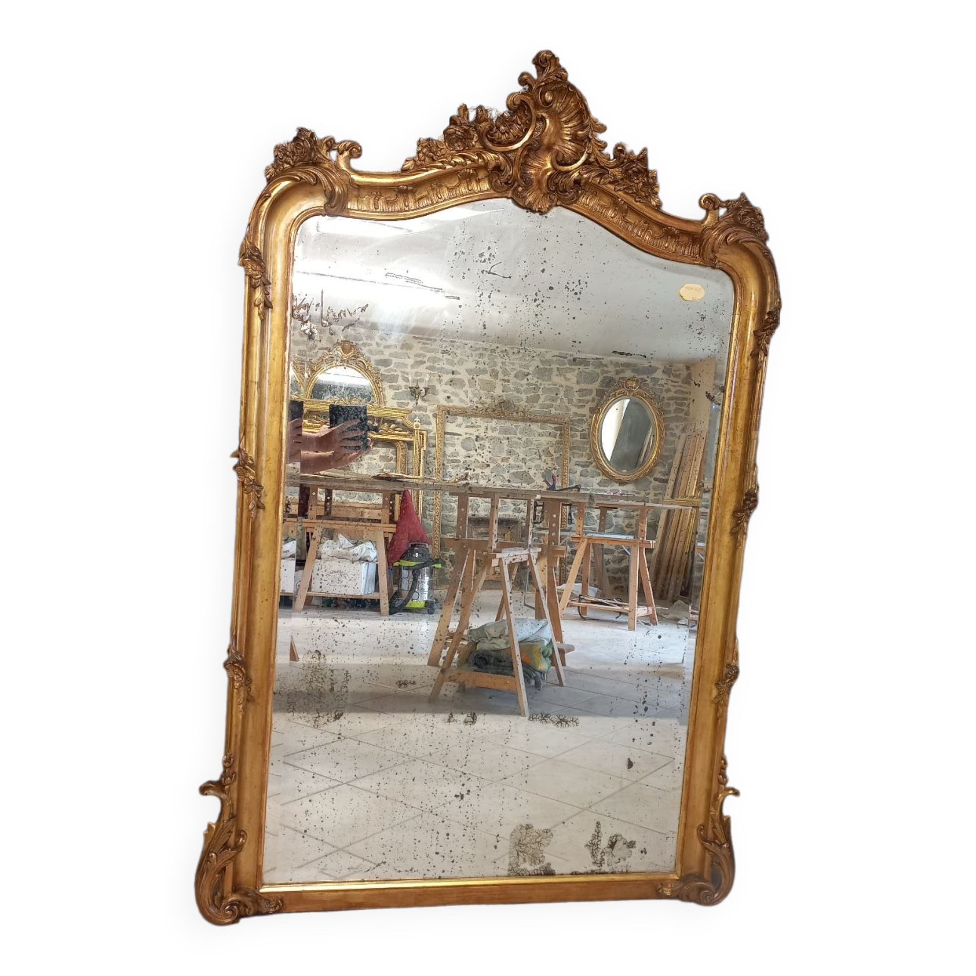 Miroir époque Napoléon III 158 x 105