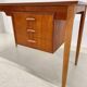Danish Petite Teak & Beech Desk, 1950s.