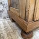 19th-century English pine display cabinet