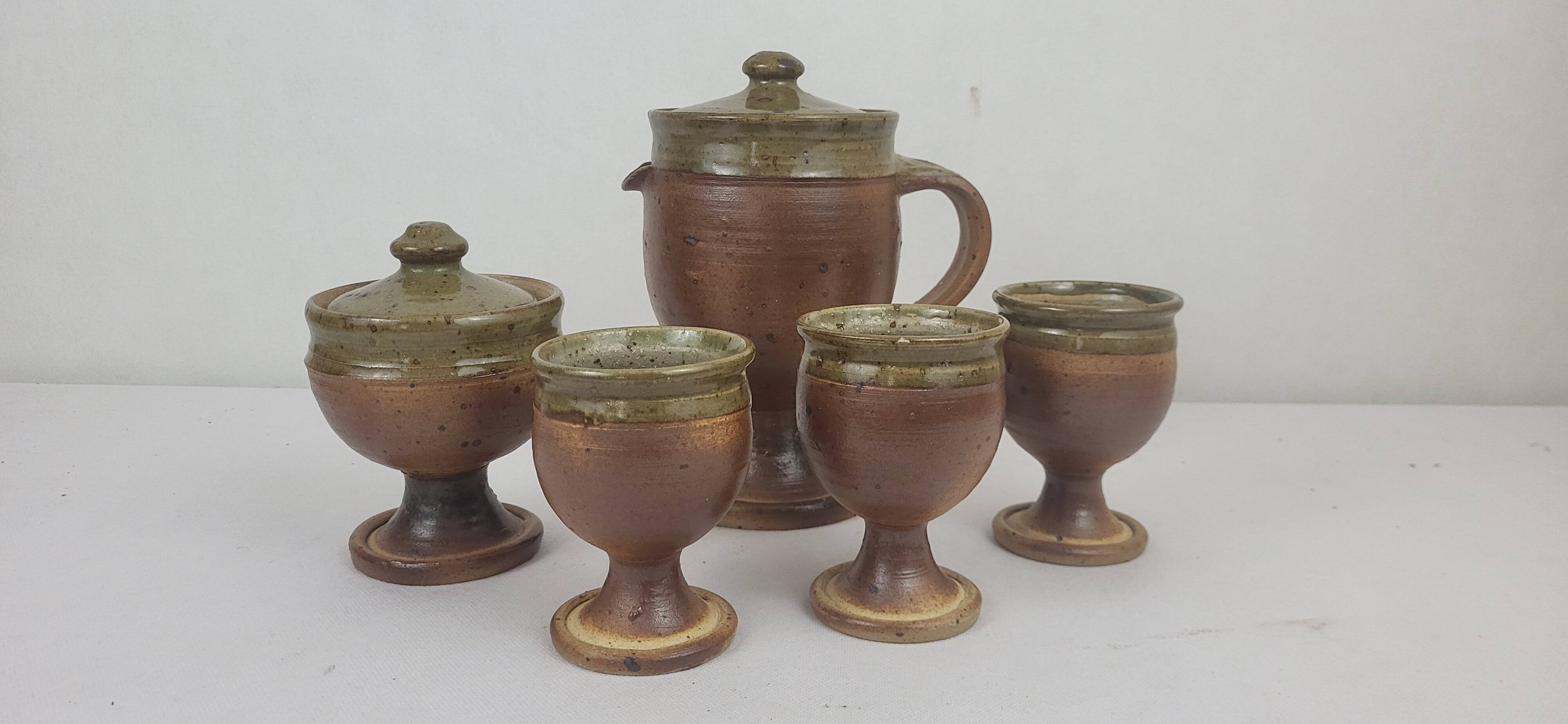 Pierre Digan stoneware teapot / coffee pot