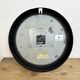 Vintage Black School Wall Clock from Lathem, 1980s