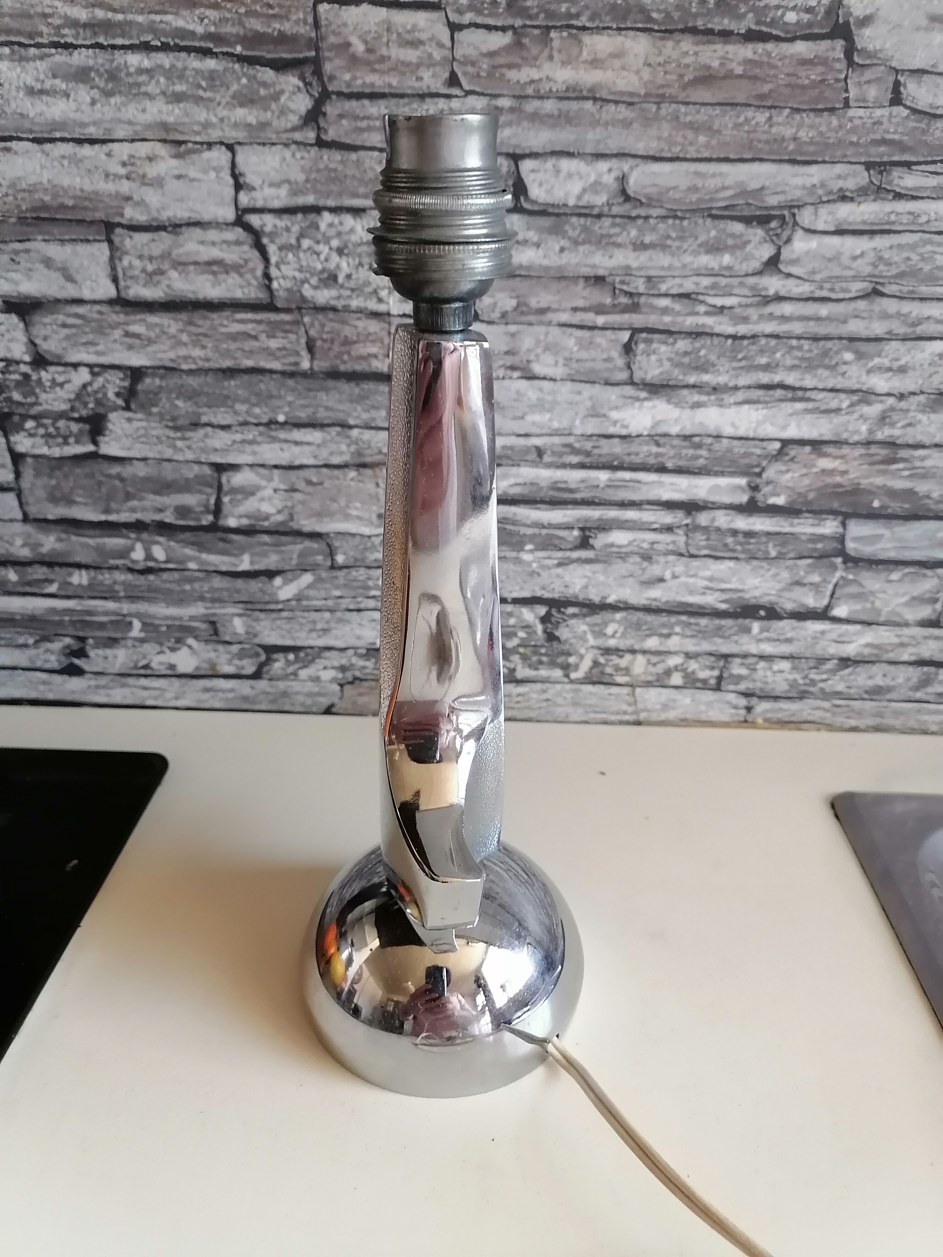 Foot Lamp bedside office chrome 1950 60