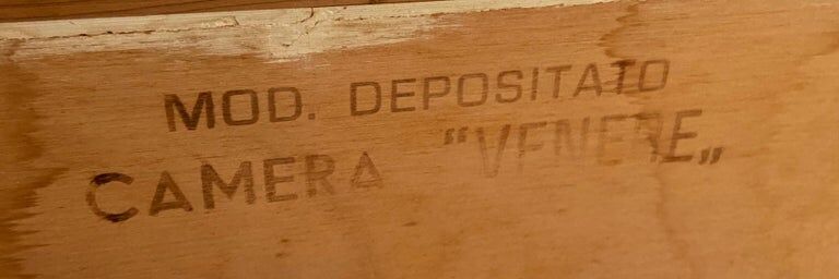 Wooden credenza with mirror Vittorio Dassi Italy 1960