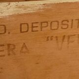 Crédence en bois avec miroir Vittorio Dassi Italie 1960