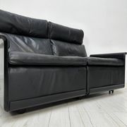 ‘70s/‘80s Vintage 620 Leather 2-Seater Sofa by Dieter Rams for Vitsoe