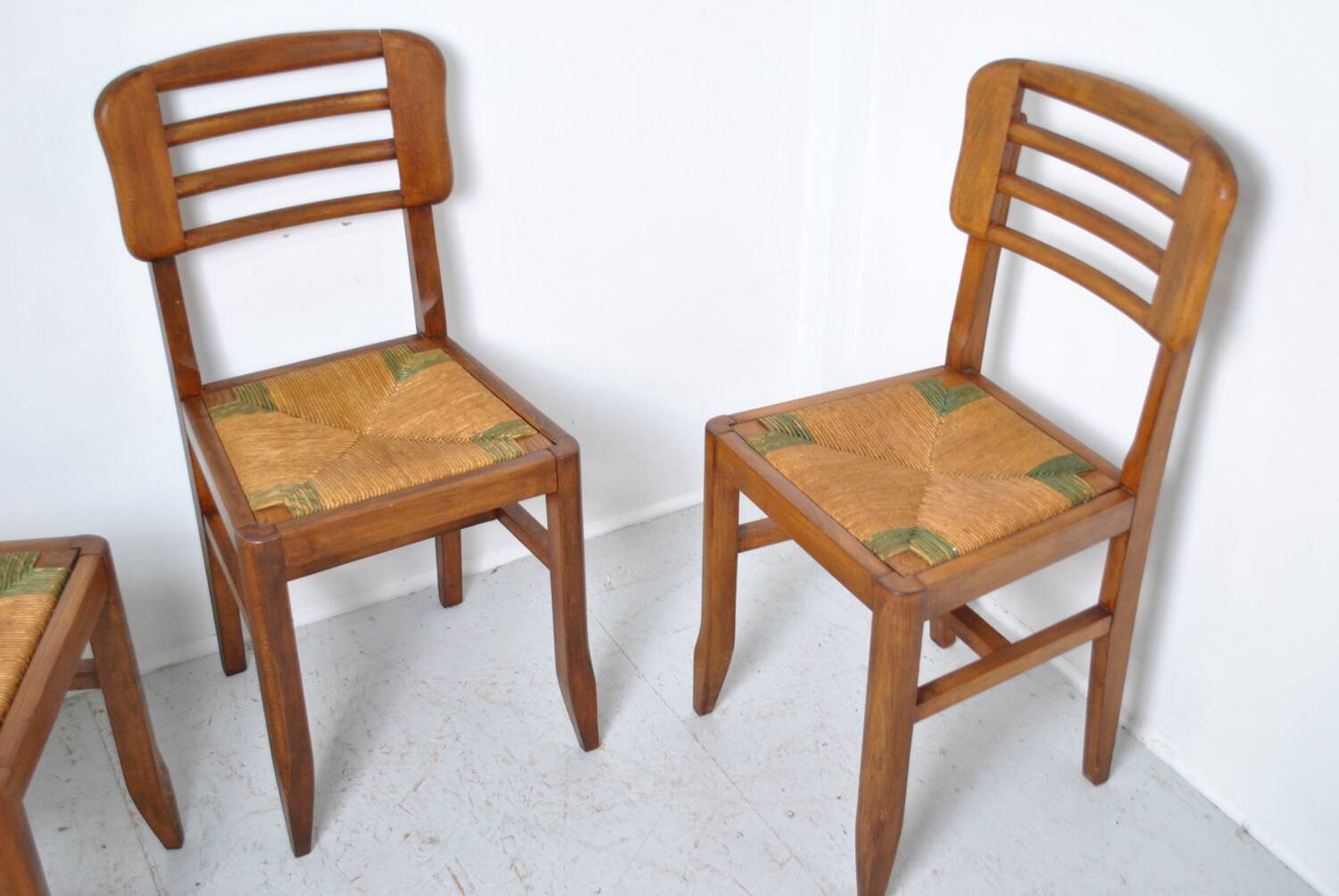 3 chaises style Pierre Cruege 1950