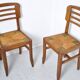 3 chaises style Pierre Cruege 1950