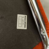 Pair of chairs Steelcase Strafor orange 70s