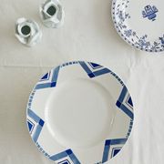Mounted plate, compote dish Moulin des loups Pax