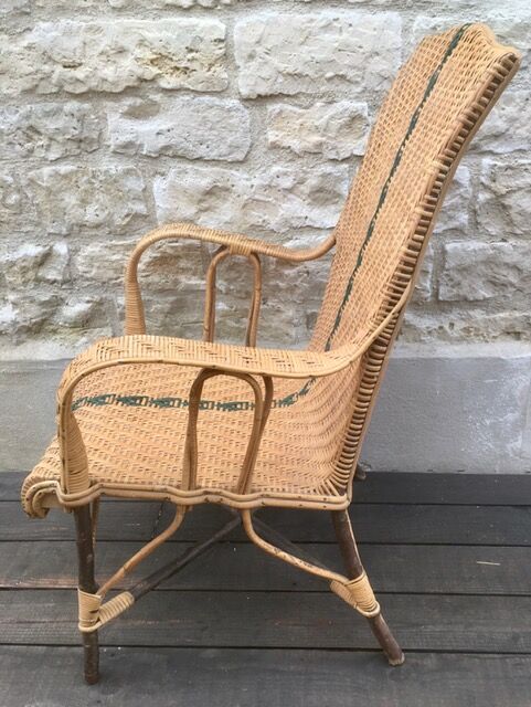 Old rattan chair