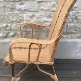 Old rattan chair