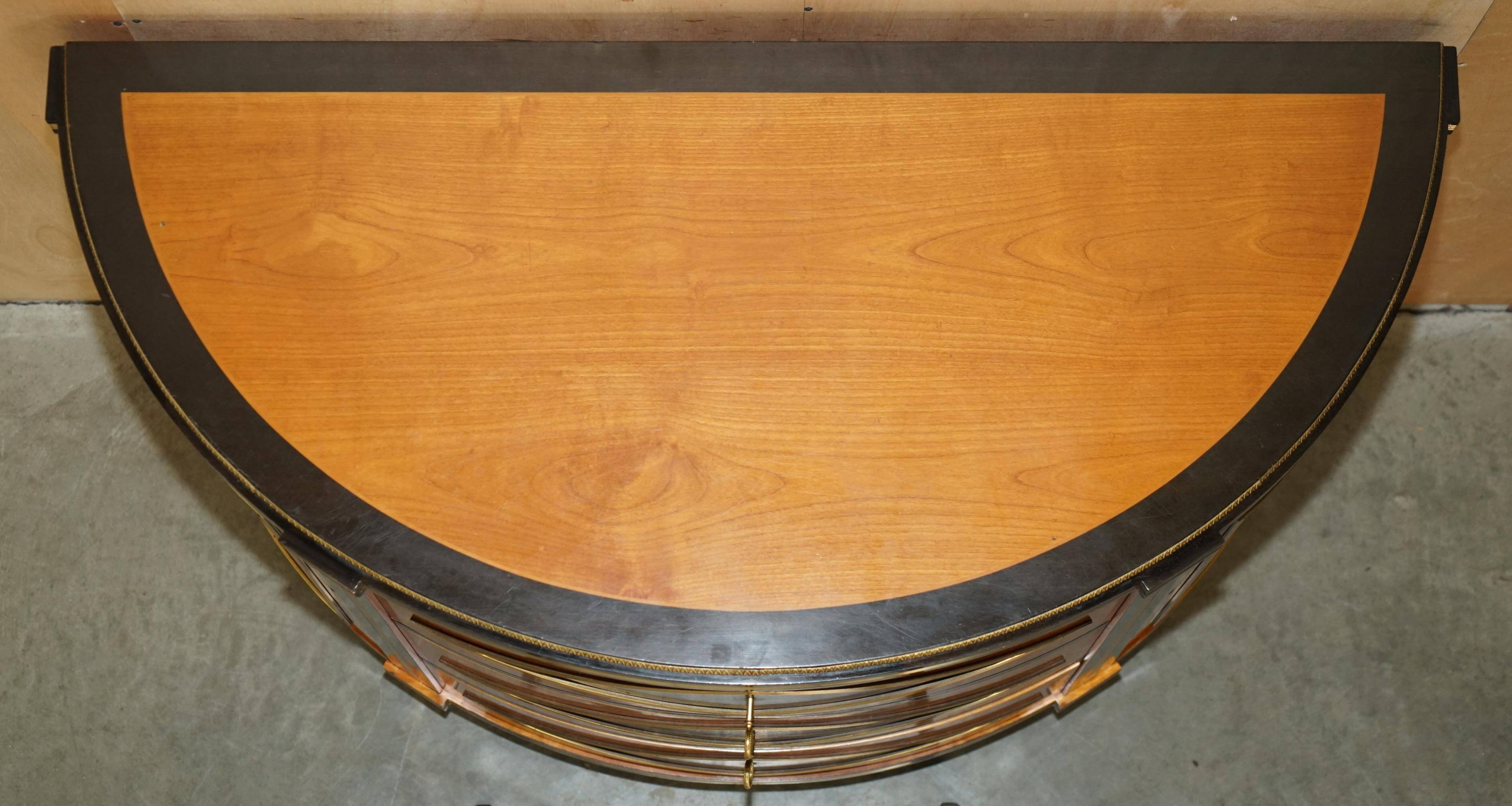 Buffet Demi-lune Satinwood & Laiton Colombo Mobili