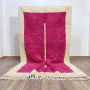 Handmade traditional pure wool rug 2/3 m