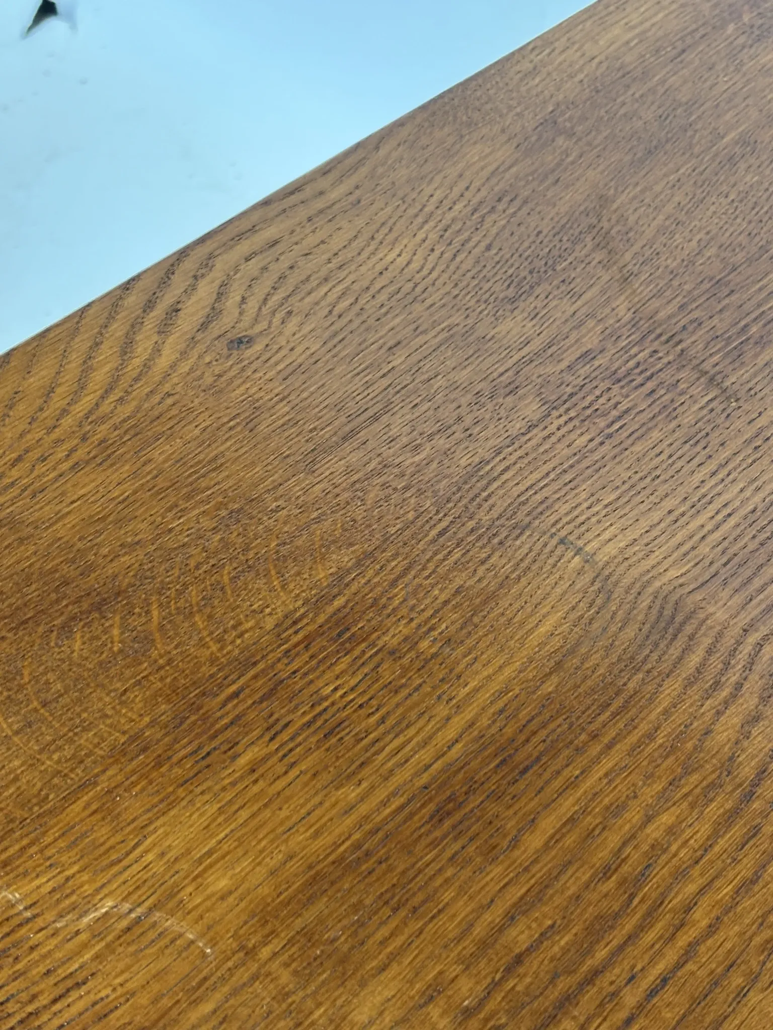 Vintage side table, Shaker-style, compact design, solid wood