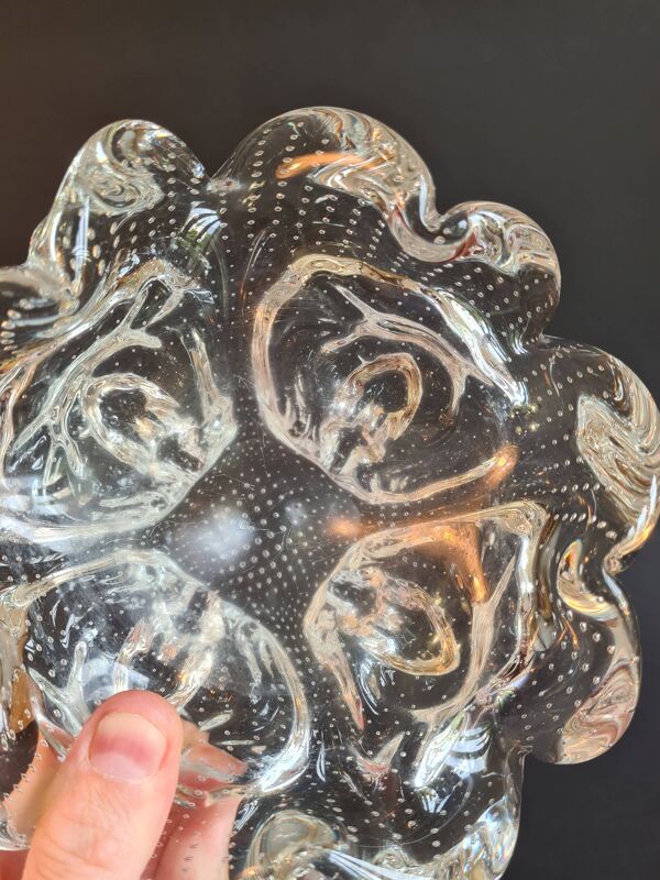 Vide-poche de style Murano Bullicante : Bulles d’Élégance