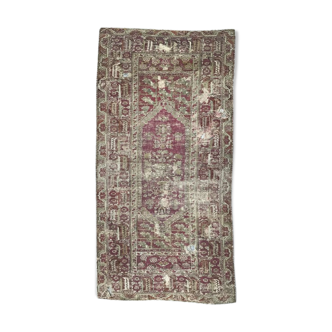 Tapis ancien turc ghyordès 18éme siècle 135x268 cm