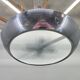 Bauhaus UFO Chandelier by Drupol, Chrome Glass Pendant, 1940s