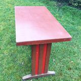 Burgundy red bistro table