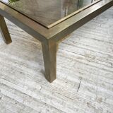 Table basse en laiton années 60