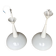 pair of pendants by Mathieu Matégot for Holophane