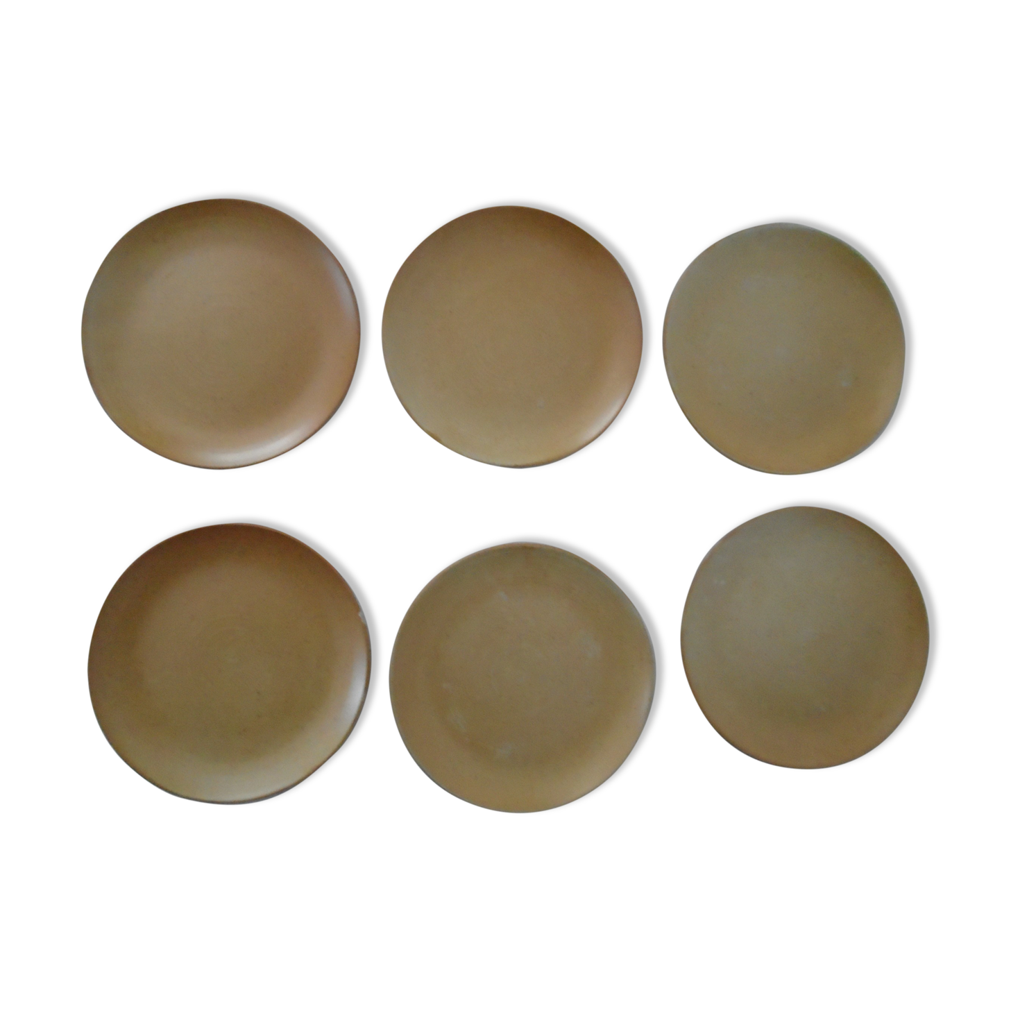 6 plates dessert sandstone village cnp france