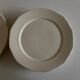 Set of 12 modernist ivory dinner plates in ironstone from 1940.