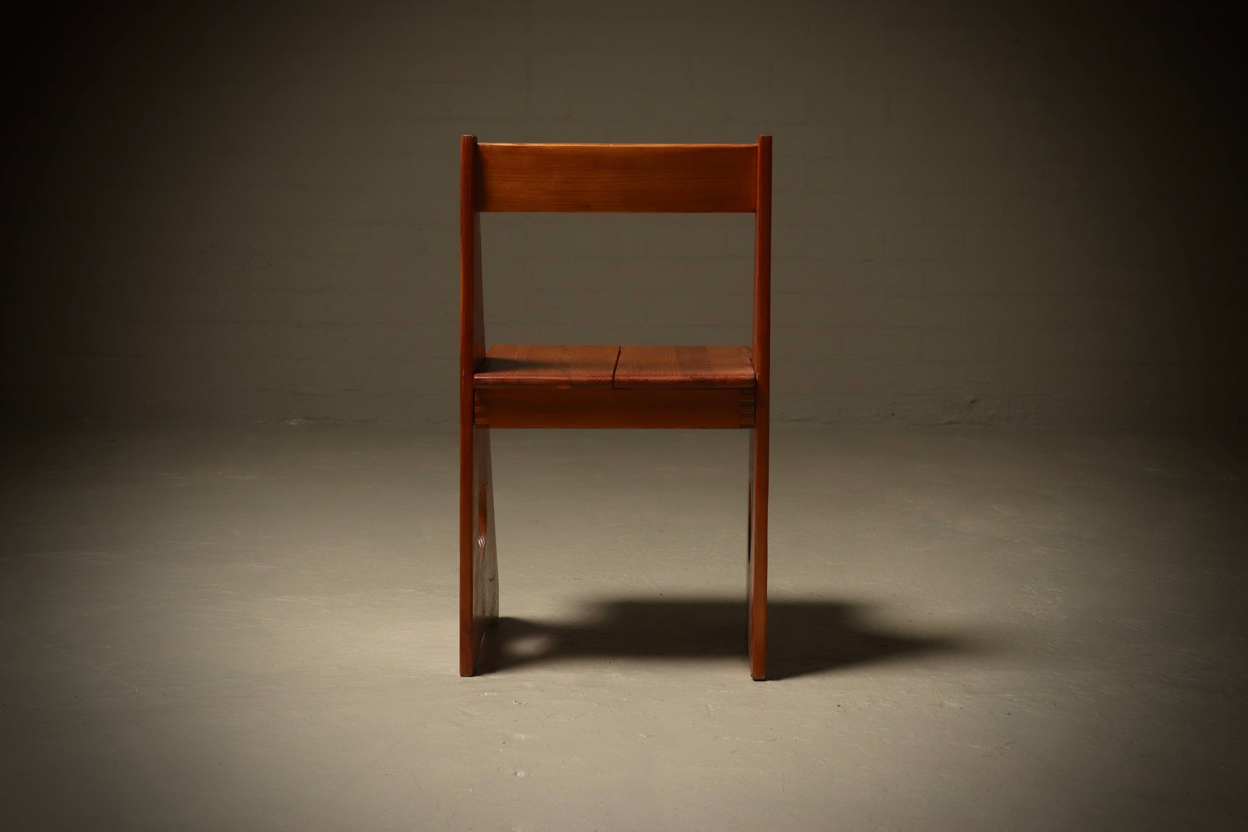 Pine Accent Chair by Gilbert Marklund for Furusnickarn AB 1970s