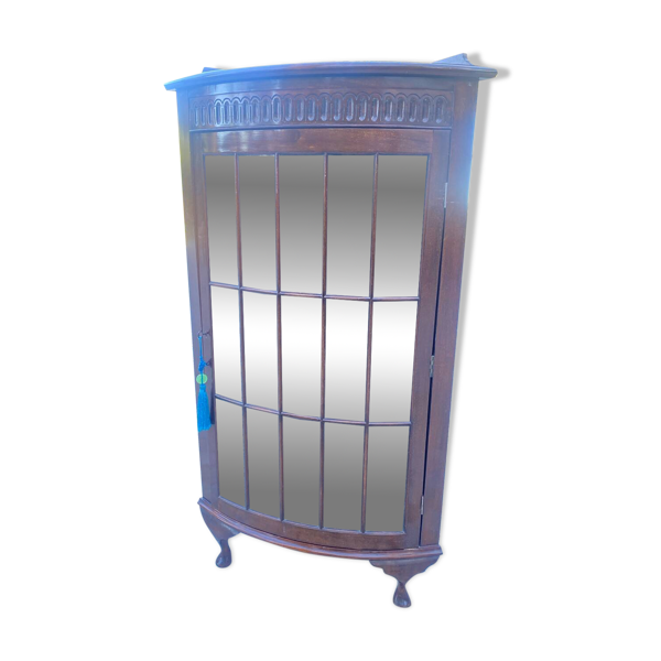 Magnifique meuble d’angle anglais 19em en acajou