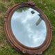 Old wood carved mirror 51 x 37