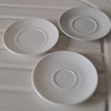 Trio of mismatched white cups