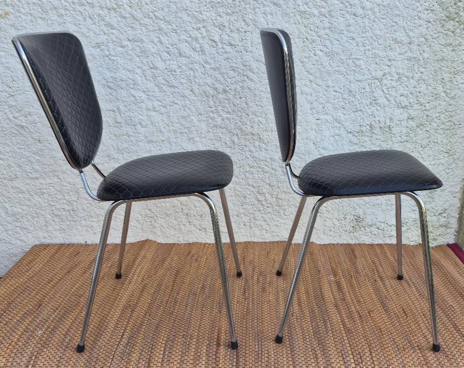 Chaises skaï noir