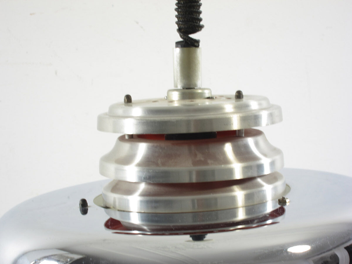 Vintage chrome pendant from the 1960s.