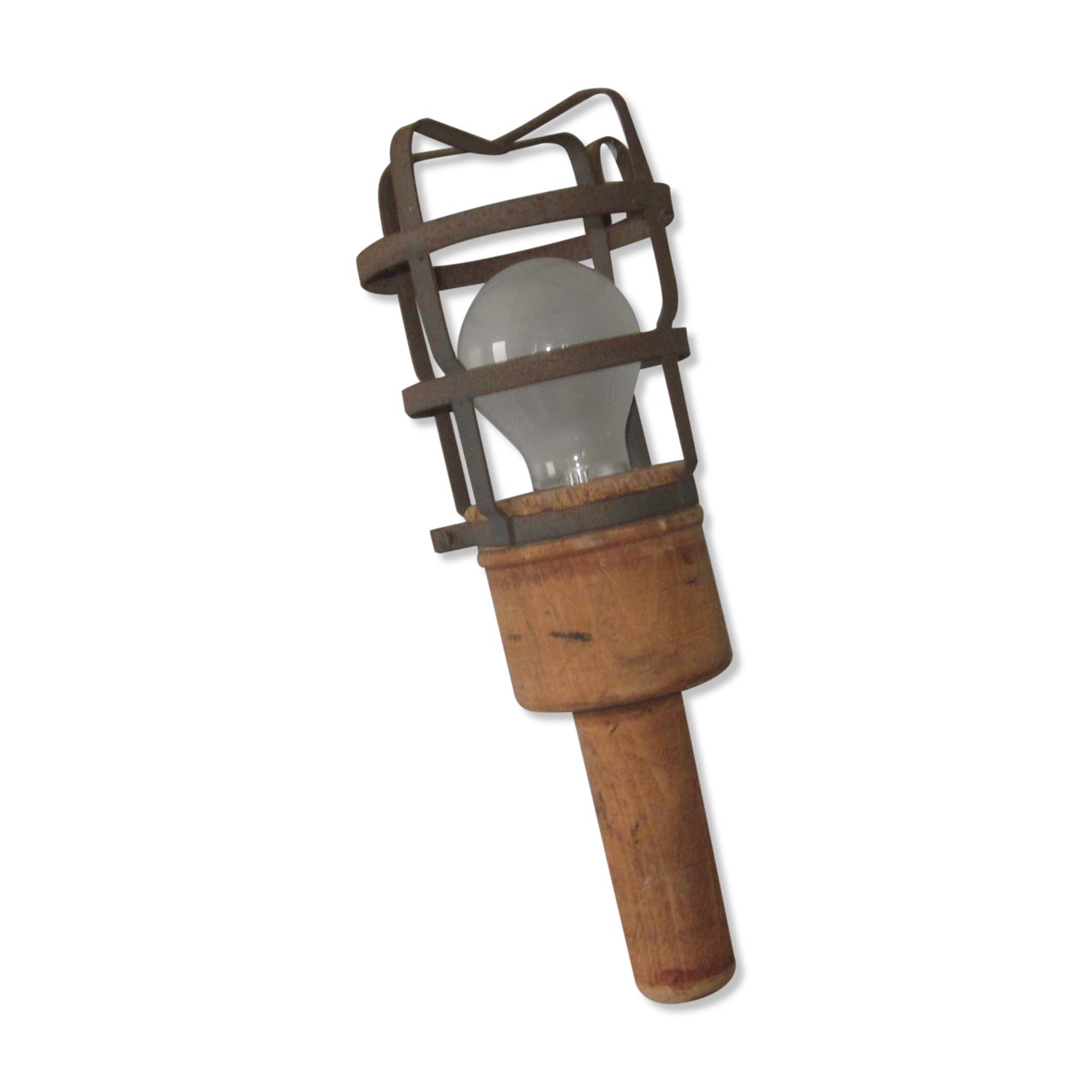 Baladeuse lampe manche en bois
