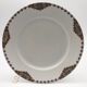 Set of 5 flat plates in Limoges porcelain
